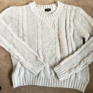 Cable-knit sweater